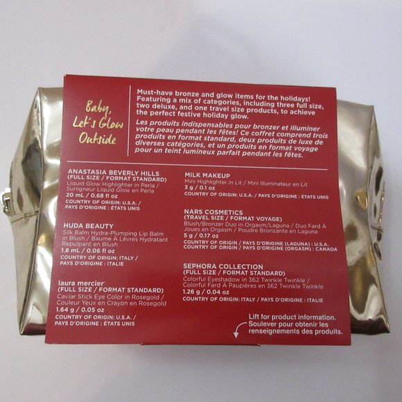 Sephora Favorites Beauty Sampler 6 PC Set 3 FULL SIZE! And Makeup Cosmetic Bag - Picture 2 of 3